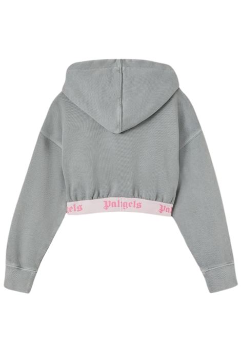 Girls' grey cotton sweatshirt PALM ANGELS | PGBB006S24FLE001/CEGRIGIO